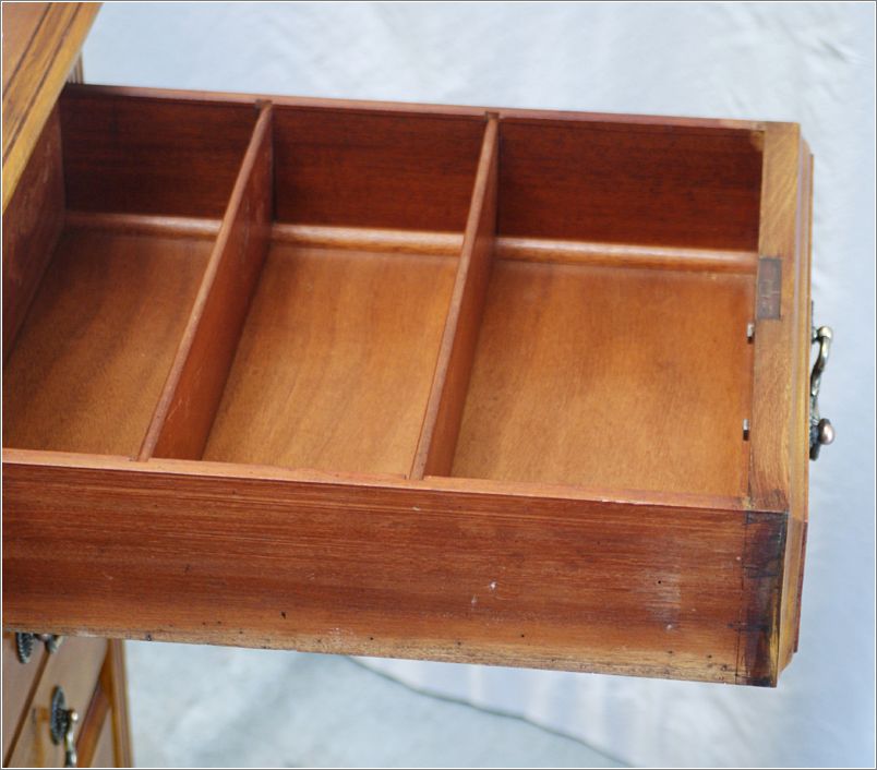 1019 Antique Large Mahogany Partners Desk (12)